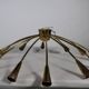 Gold Sputnik Spider 1950s 1960s Ceiling Lamp