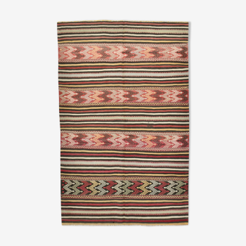 4x7 Kilim Vintage Rug, 138x218Cm