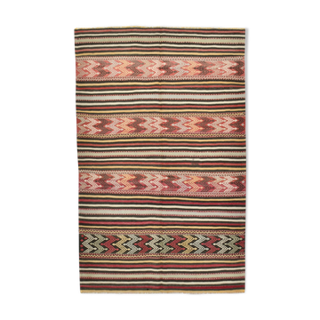4x7 Kilim Vintage Rug, 138x218Cm