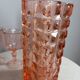 Vase géométrique verre rose Windsor de Luminarc