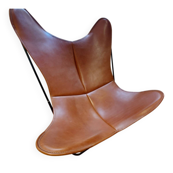 Fauteuil AA Airborne original – cuir cognac