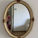 Mirror in wood and stucco with gilded highlights 20th century