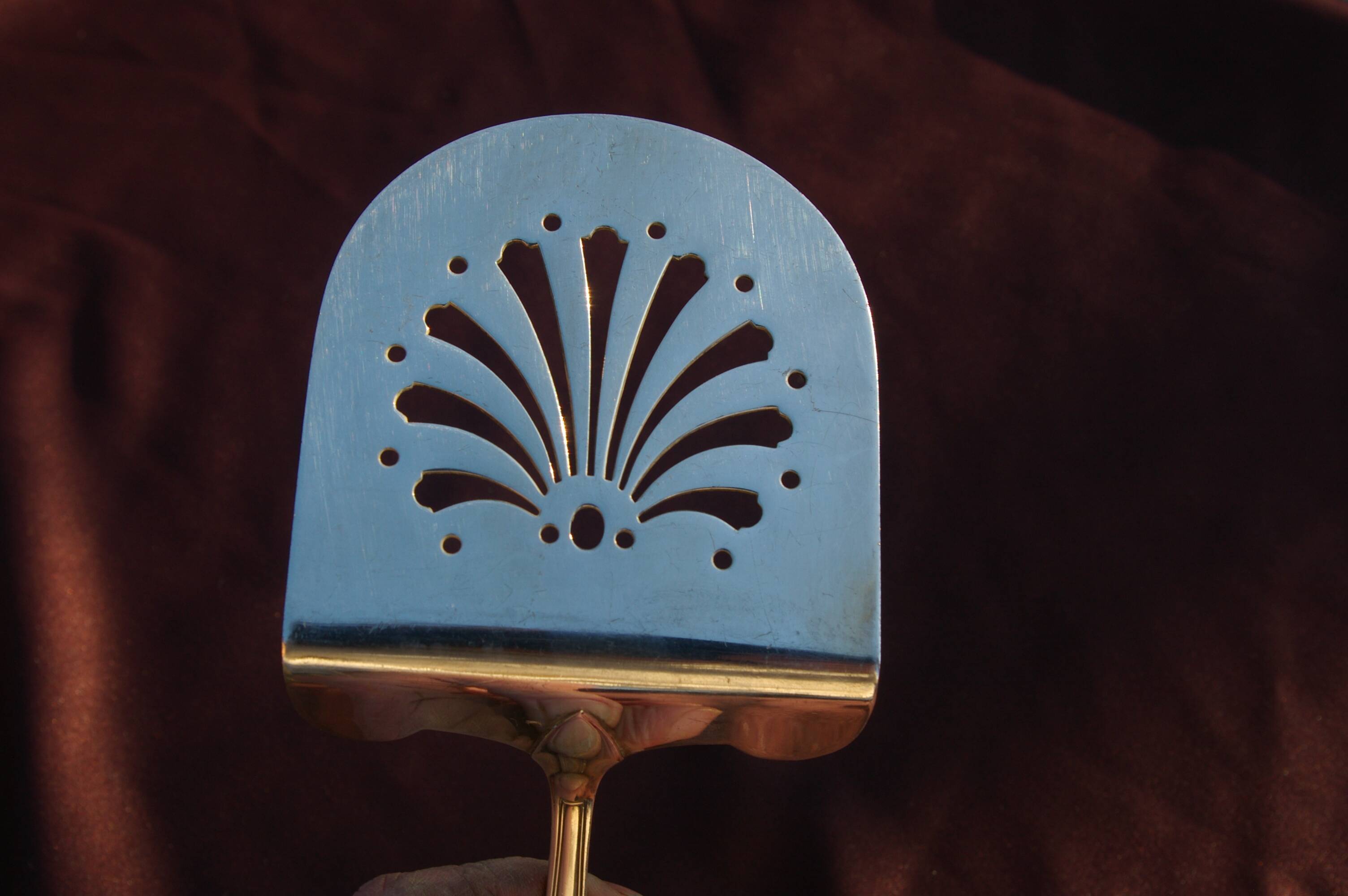 Christofle marot coquille - silver-plated asparagus server