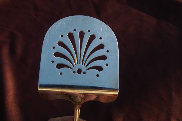 Christofle marot coquille - pelle à asperges en métal argenté