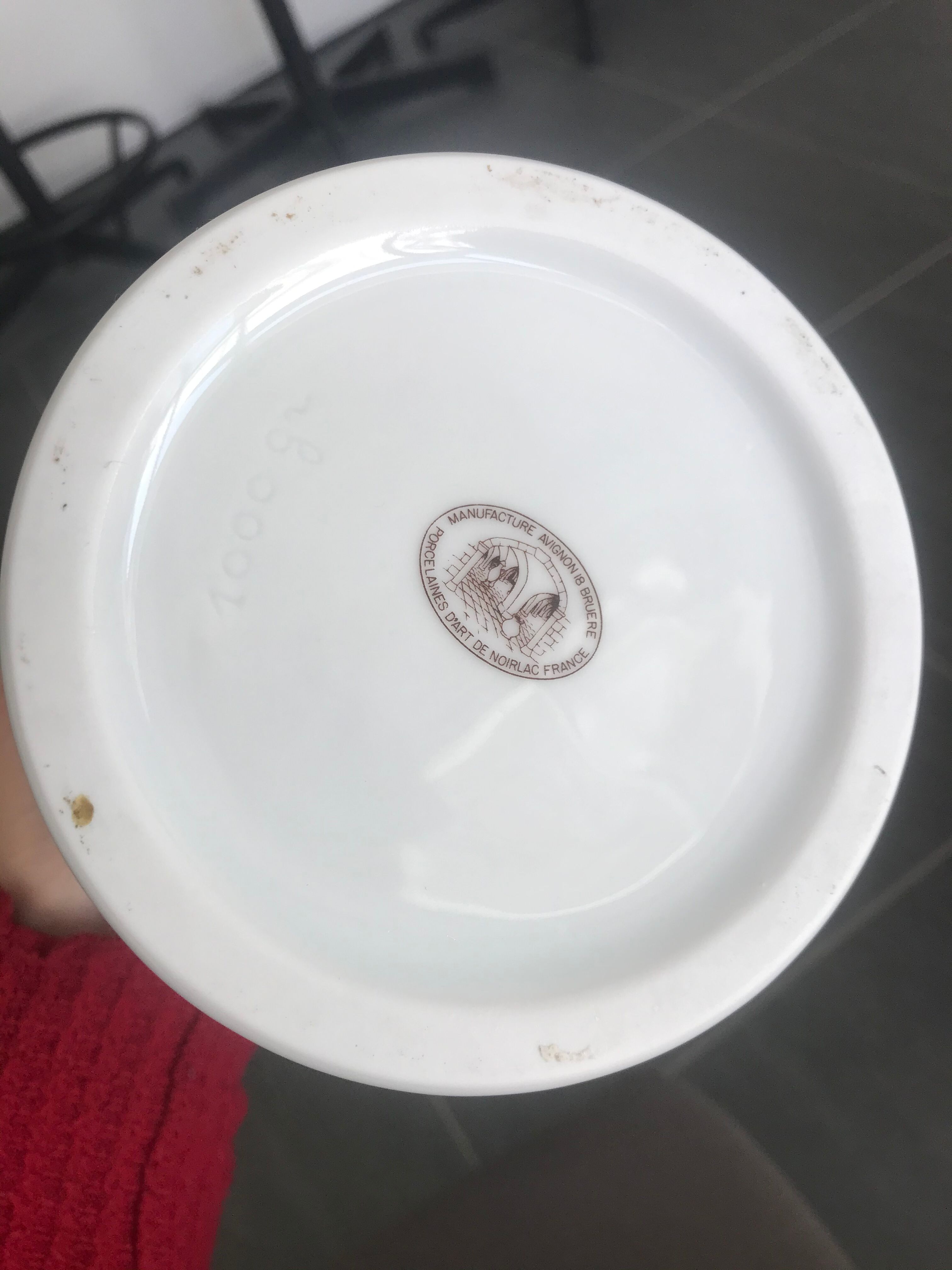 Apothecary porcelain pot Sinapis Alba