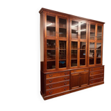 Classic English Mahogany Library Cabinet