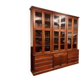 Classic English Mahogany Library Cabinet