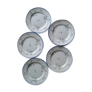 Set de 5 assiettes Creil