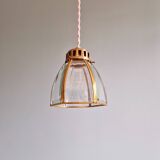 Suspension design en laiton et verre transparent (5 disponibles)
