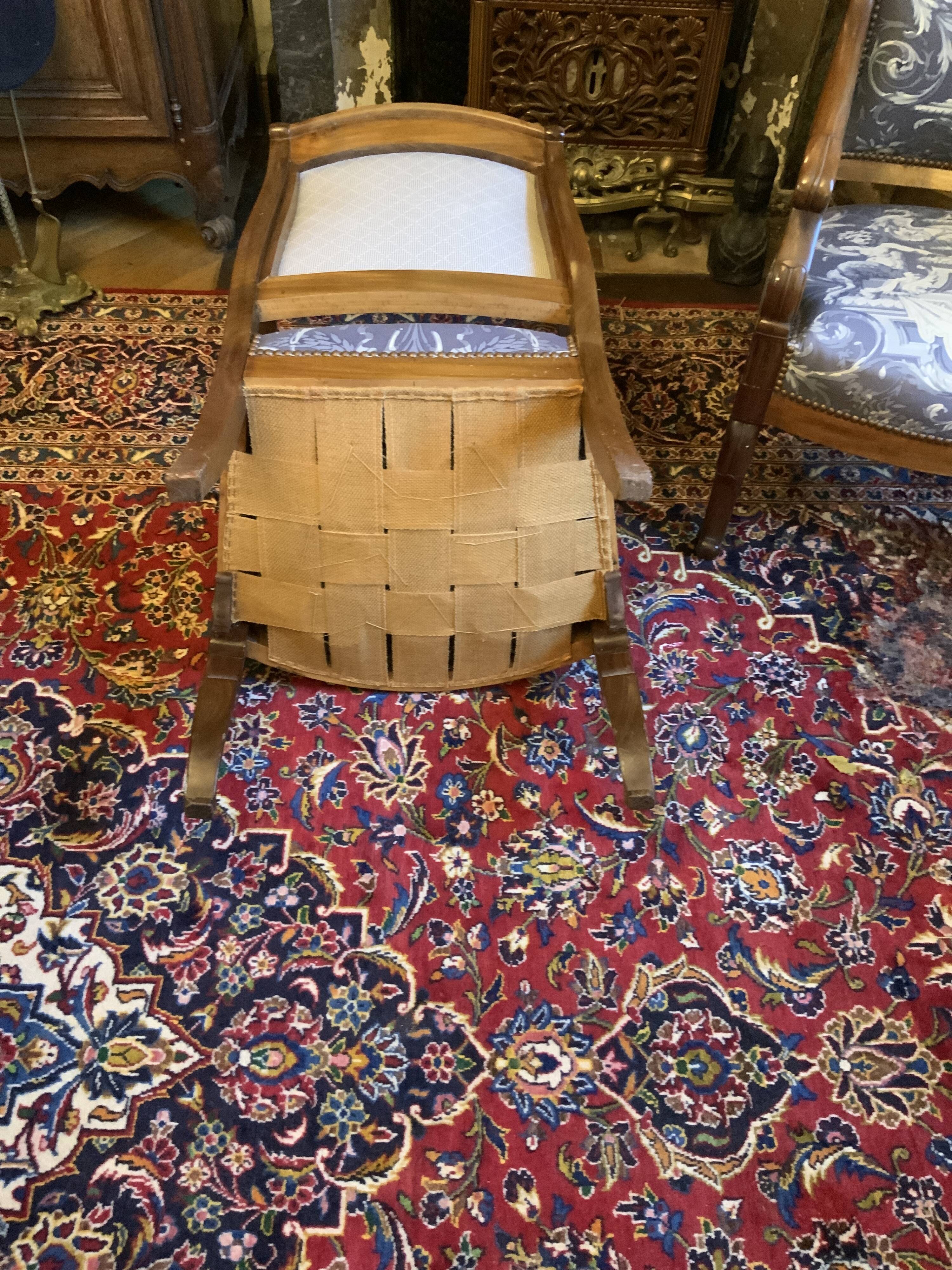 Regency-style armchair pair /Charles X