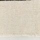 Long Tapis Couloir Off White à Rayures Noires, 74x351 Cm