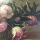 Bouquet fleurs composition sur toile 91x71