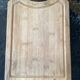 Clear wood cutting board