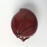 Art nouveau scuplented wood box
