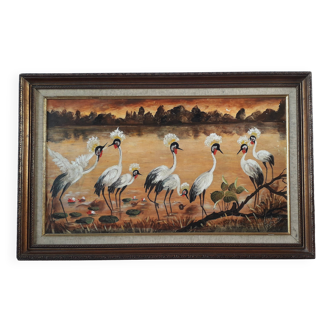 Old signed oil painting