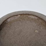 Jacques & Dani Ruelland Grey glazed ceramic roller vase