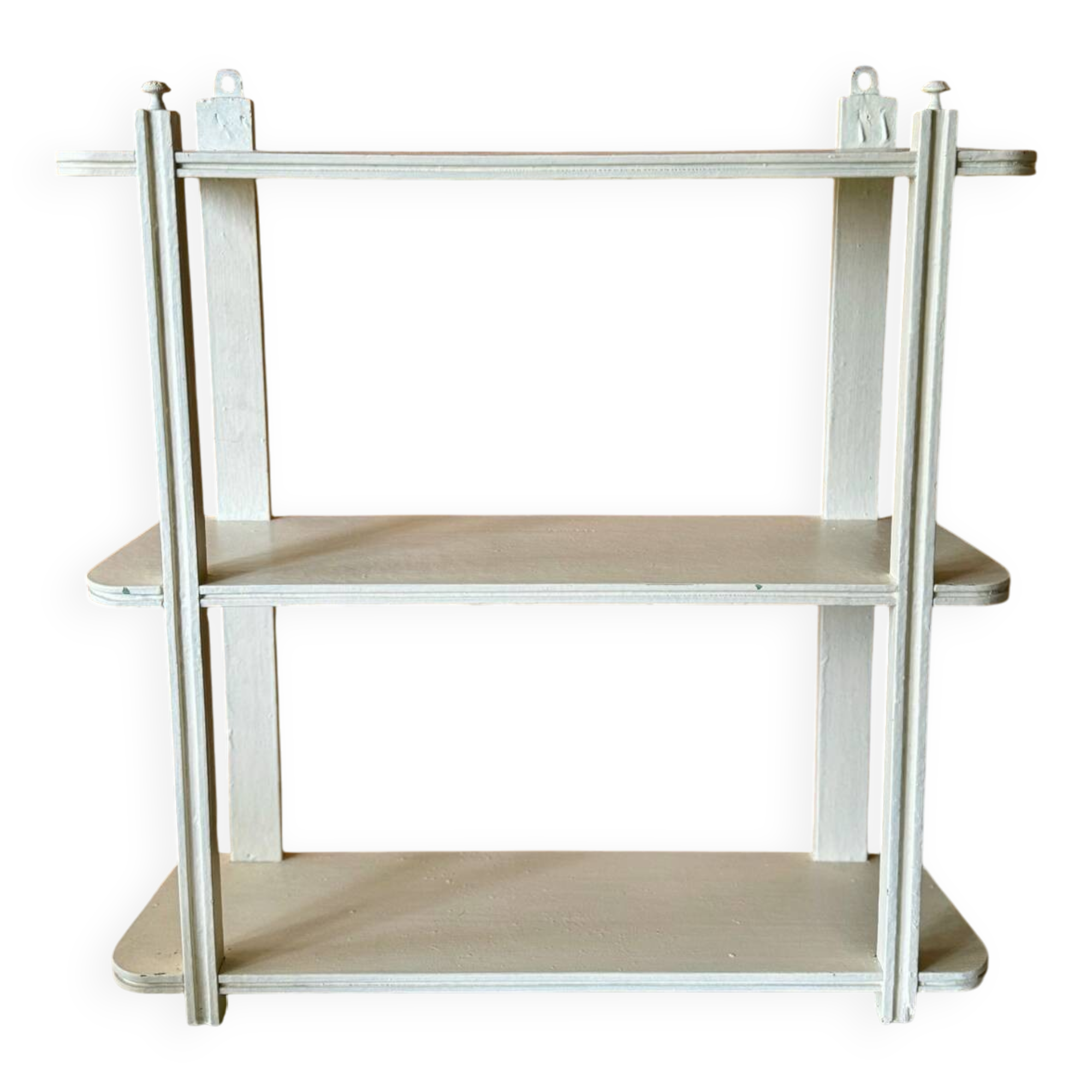 Early 20th century wooden wall shelf