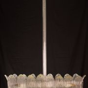 Luxury Large Size Art Decò Chandelier By Barovier e Toso, Murano Glass, 1940