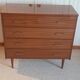Commode en bois vernis, années 80