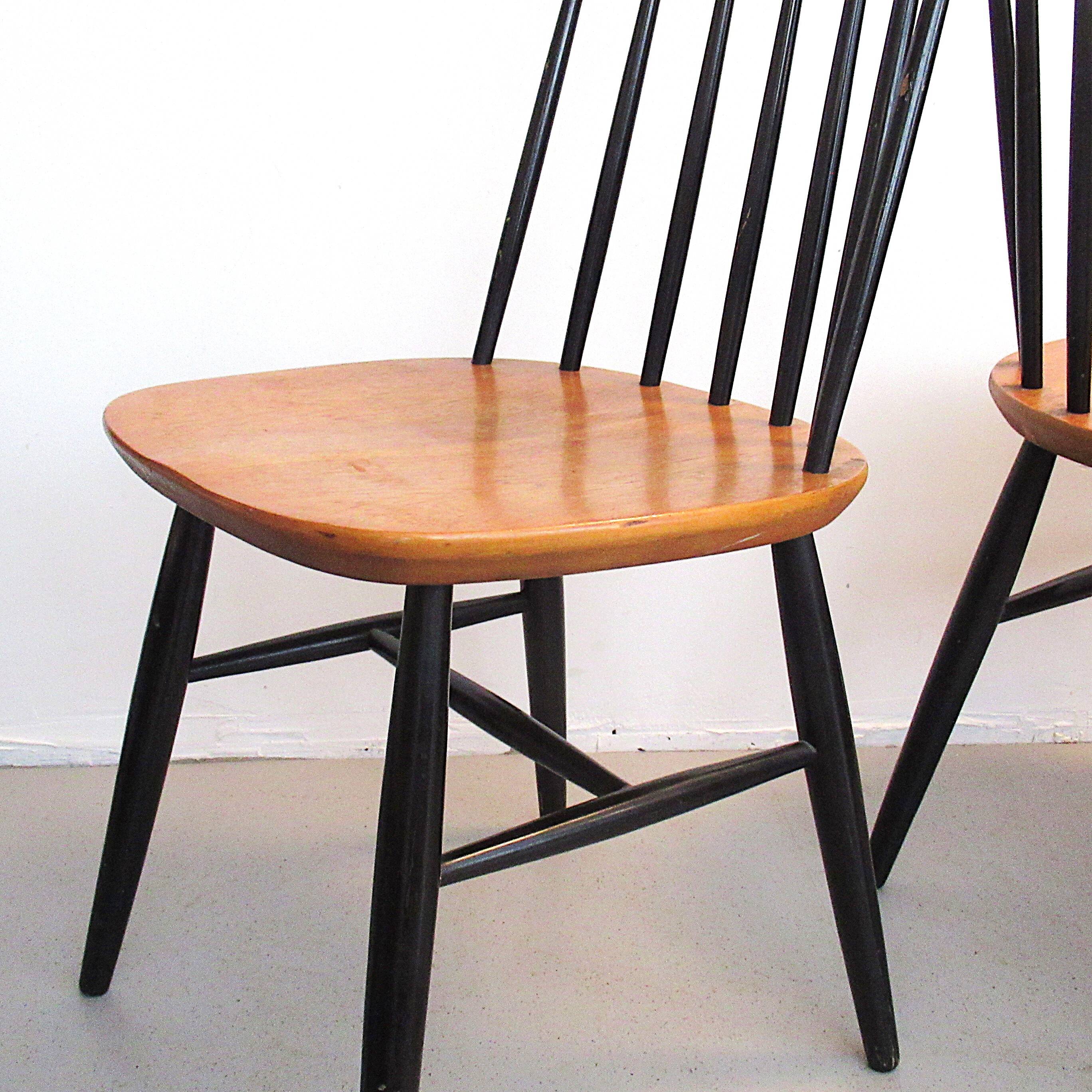 Paire de chaises suédoises Fanett Ilmari Tapiovaara 1960