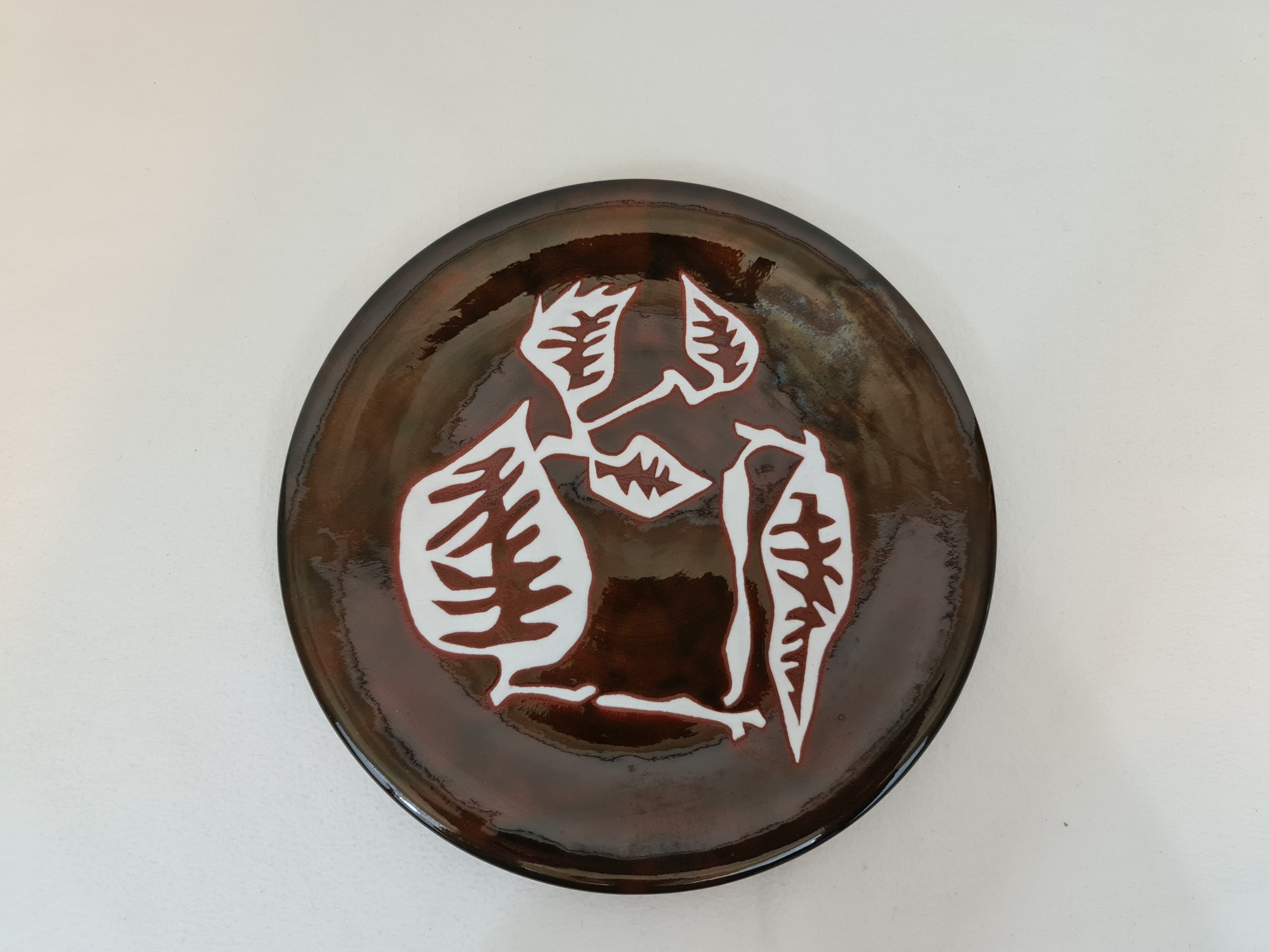 Enamelled ceramic plate by Jean Lurcat for Sant Vicens around 1950