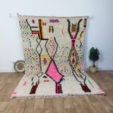 Vintage Azilal rug 306x195 cm - Colorful and geometric patterns