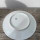 10 white Limoges porcelain dessert plates