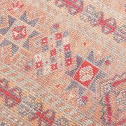 3x13 Soft Pink Vintage Oushak Long Stairs Runner Rug, 83x379 Cm