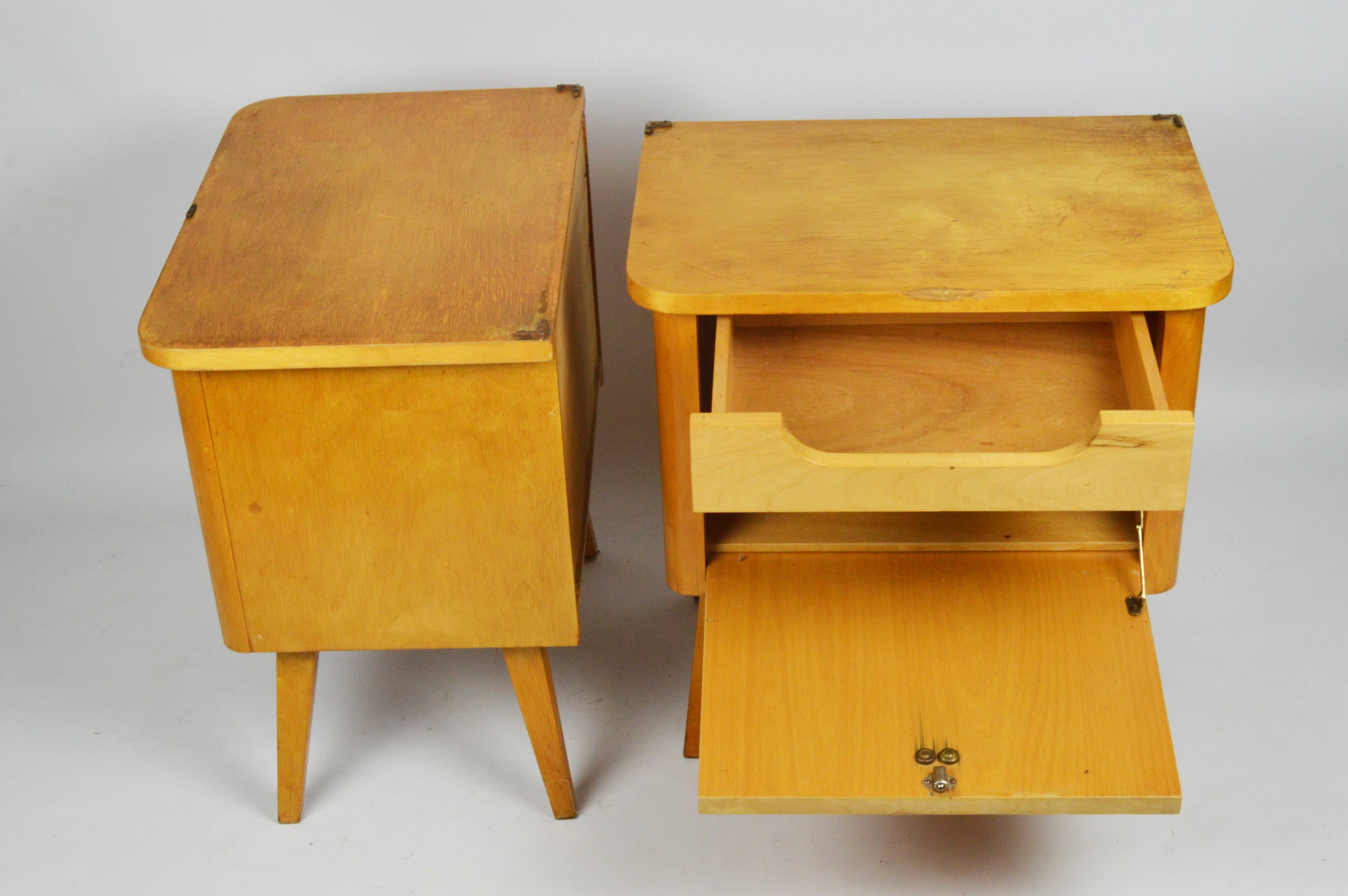 Pair of bedside tables, 1970s