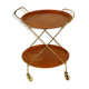 Rolling teak and metal dessert, Sweden, 1960