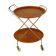 Rolling teak and metal dessert, Sweden, 1960