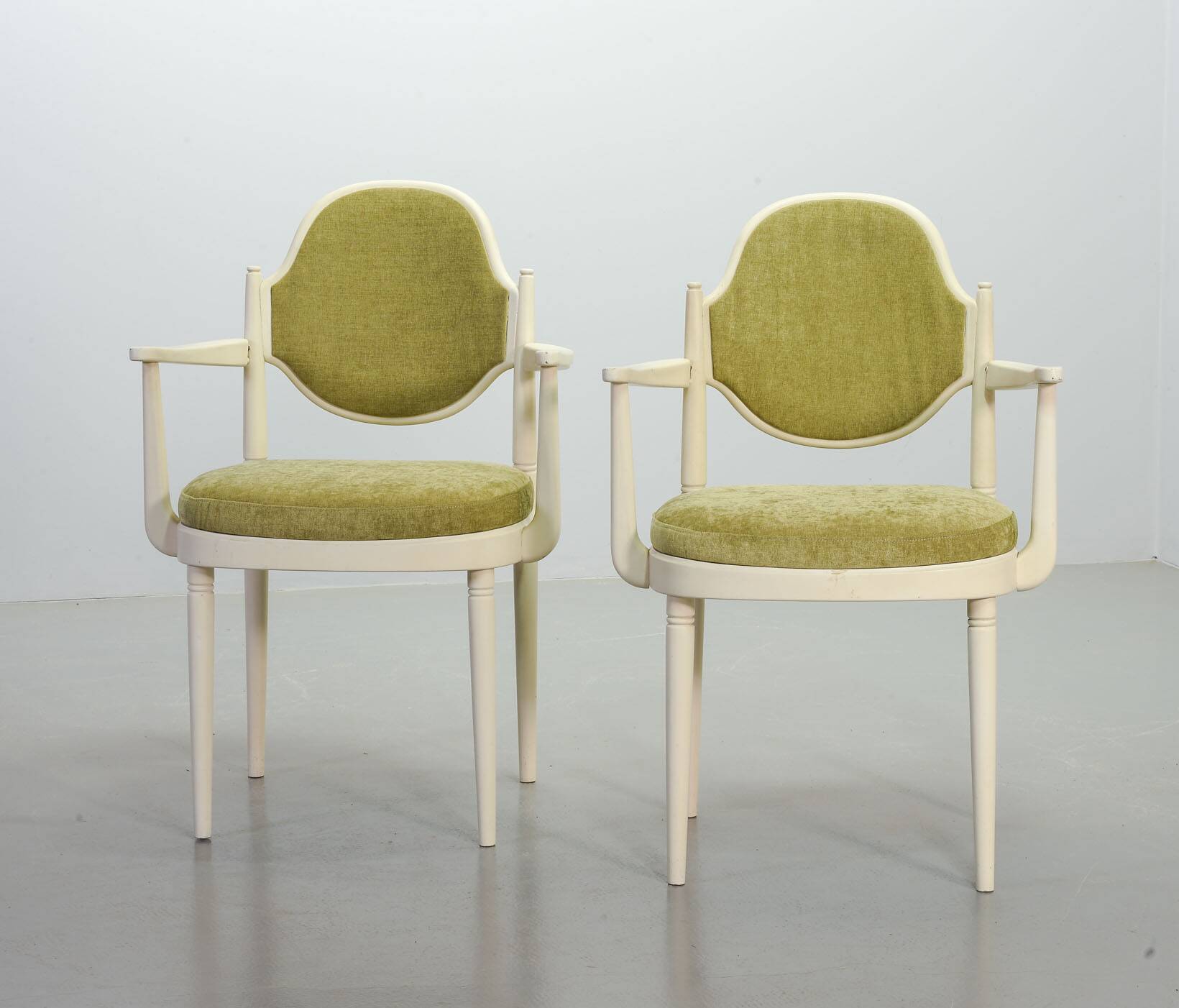 Thonet Side Chairs, Model 644 PV with Velvet Upholstery Hanno v Gustedt 60s