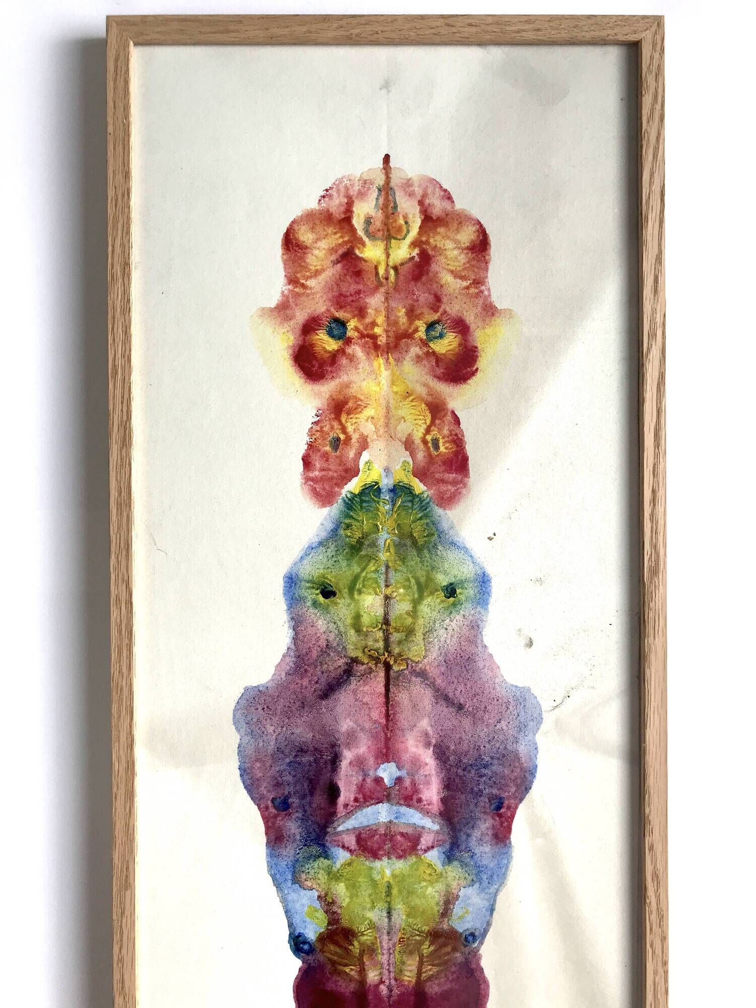 Gérald STEHR, 4th trip to Roerschachie, plate N°1, circa 2000. Oil on polychrome canvas
