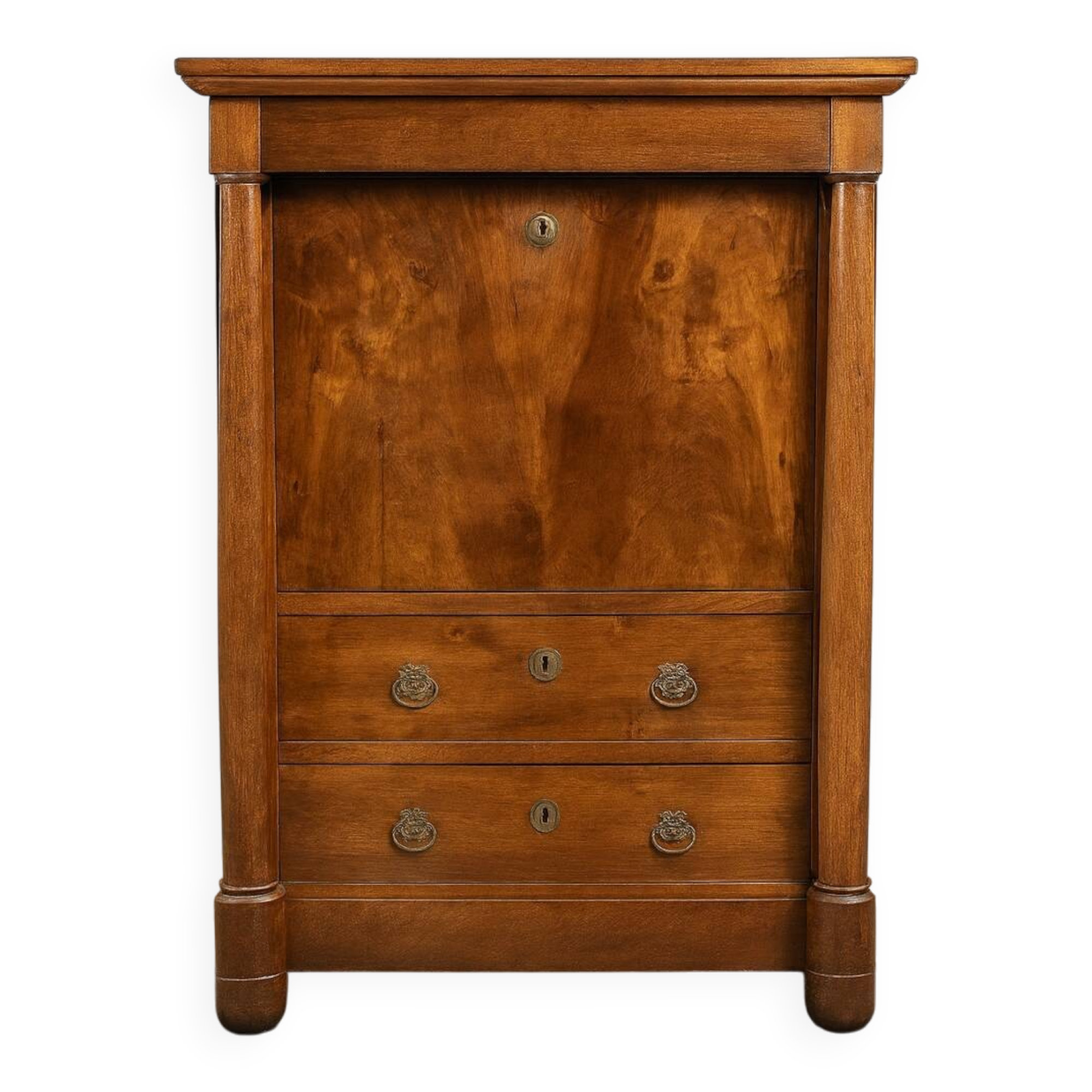 Empire period walnut secretary