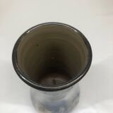Belgian molten flamed stoneware vase by Lardinois