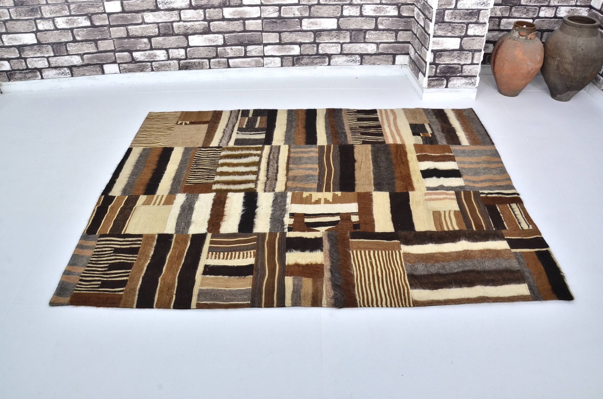 Tapis kurde vintage fait main sku 3049