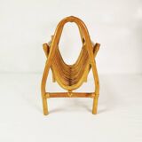 Mid Century Bamboo Newspaper Holder, Germany, 1960s