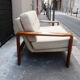 Scandinavian sofa in teak two-seater 60s