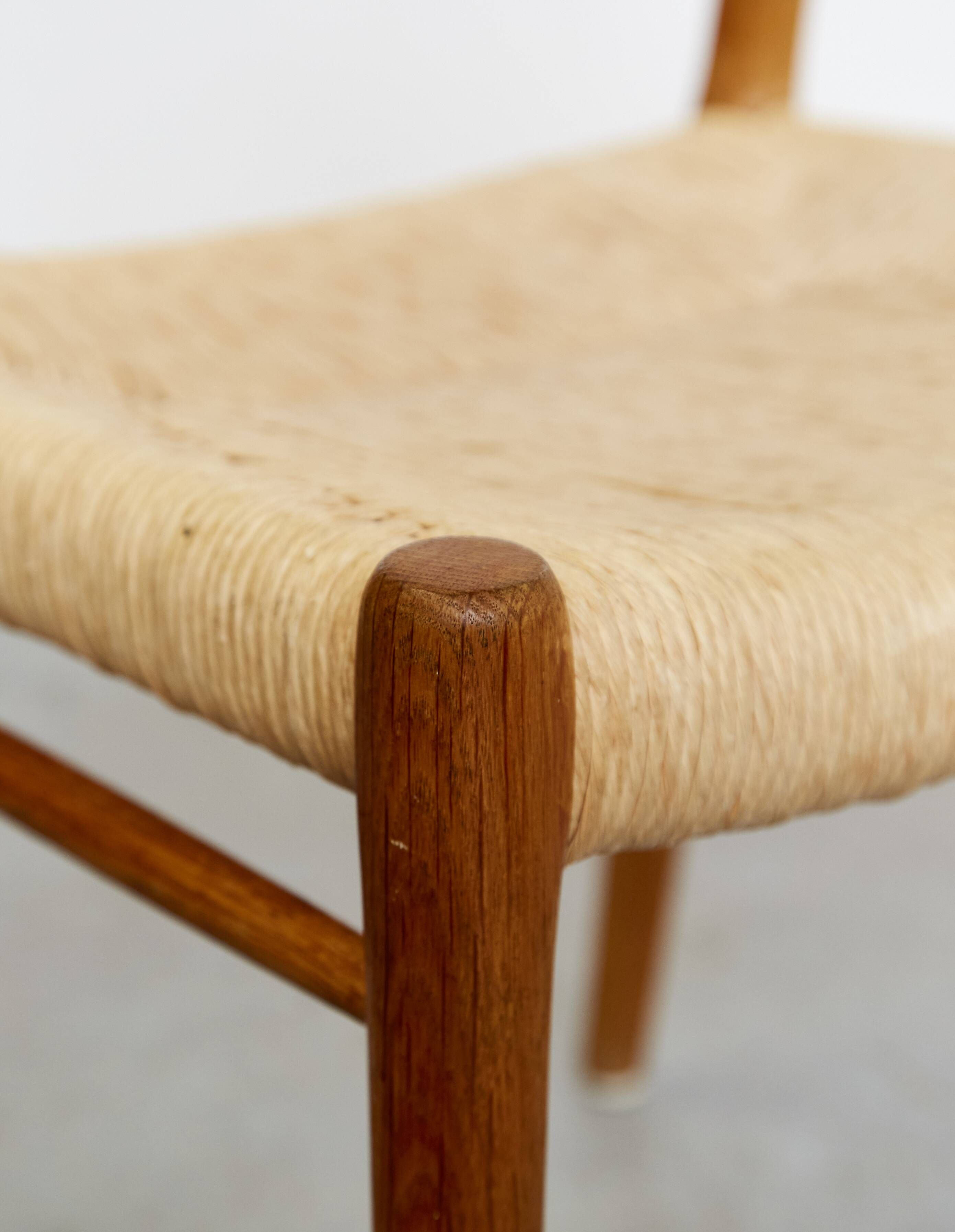 Niels Otto Møller Oak Dining Chair #75 J.L.Møller I Set of Two