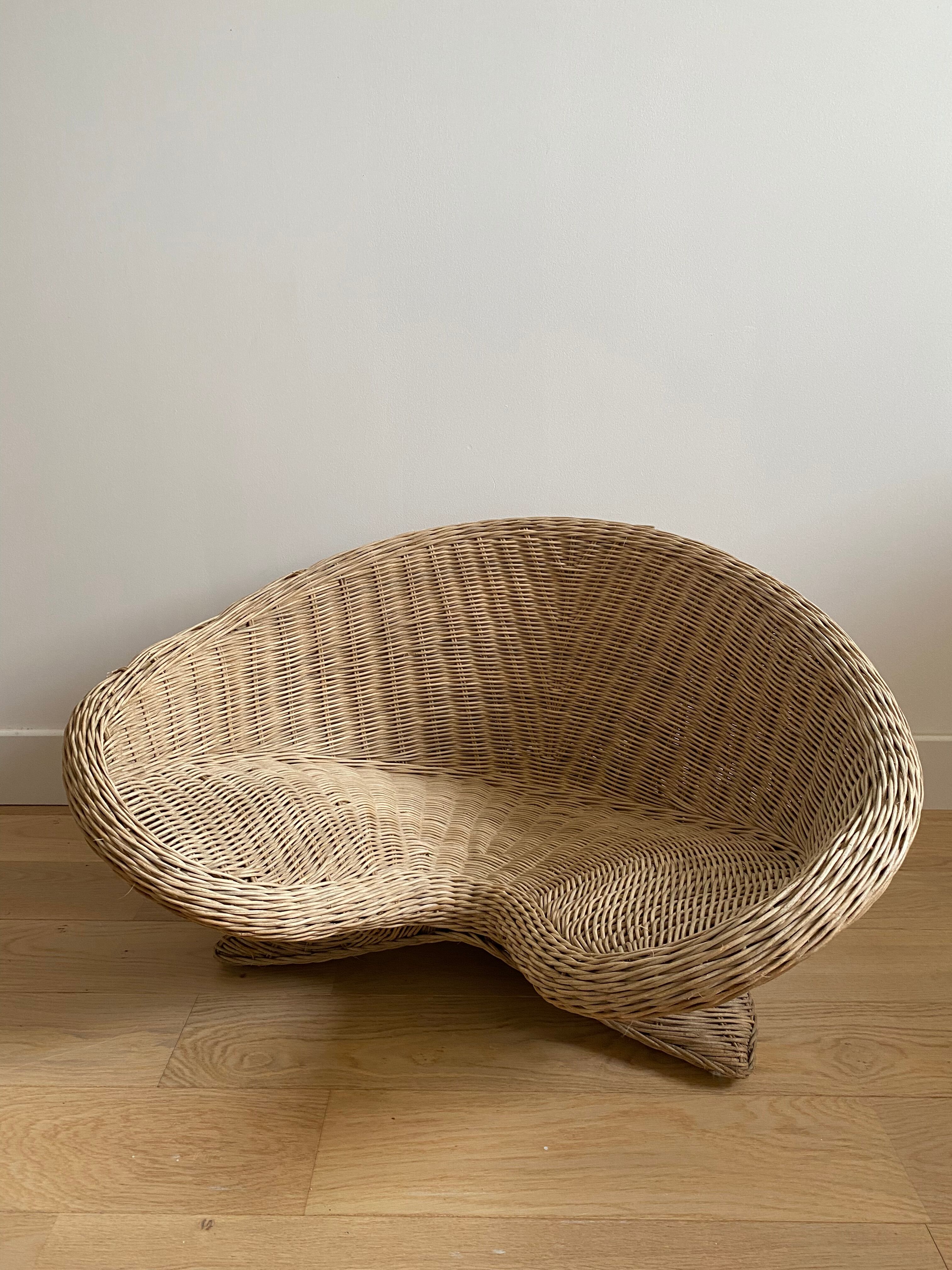 Rattan armchair