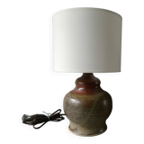 Sandstone lamp signed Blanot, 60s