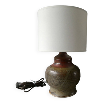 Sandstone lamp signed Blanot, 60s