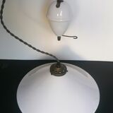 Old white ceramic pendant lamp