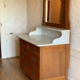 Coiffeuse avec dessus marbre 19ème siècle