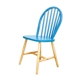 Chaise scandinave bleue