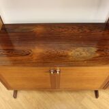 Scandinavian "triple" bookcase in rosewood, Sweden, 1960