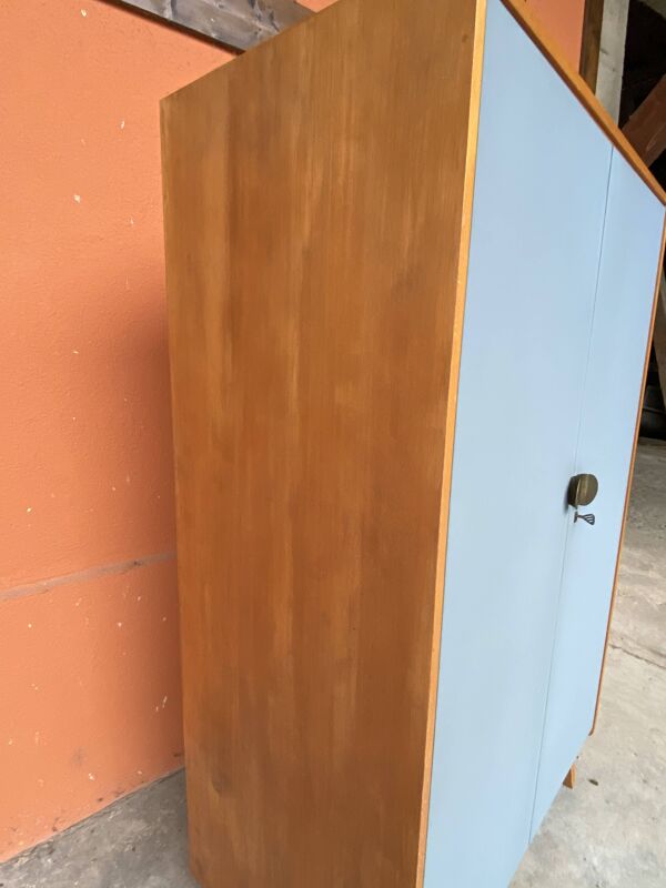 Armoire Parisienne Placard vestiaire atelier bois Mid-century vintage scand