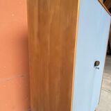 Armoire Parisienne Placard vestiaire atelier bois Mid-century vintage scand