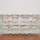 Mid-century glass sugar bowl/bohemia crystal,1960's.