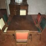Art deco style dining room table and 6 chairs